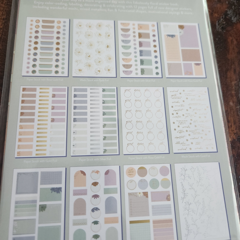 Erin Condren In Bloom Sticker Book - Picture 3 of 5